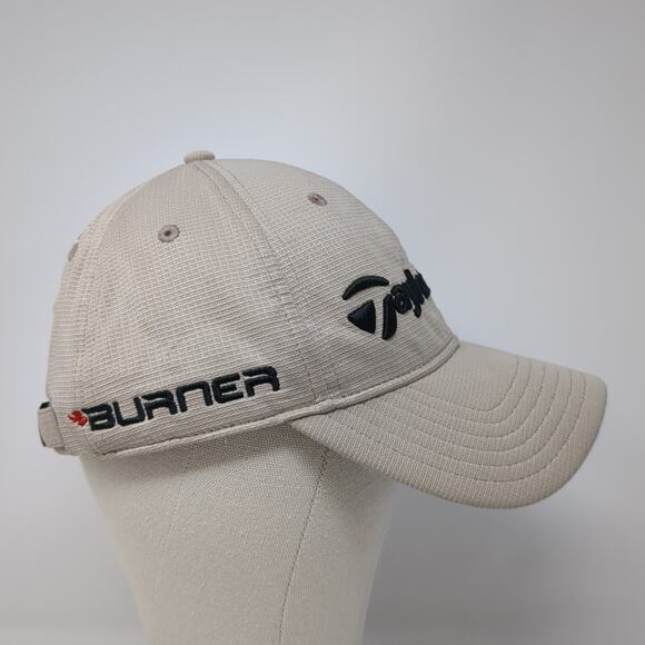 TaylorMade Burner Slideback Hat Beige One Size Embroidered Adjustable - Picture 5 of 9